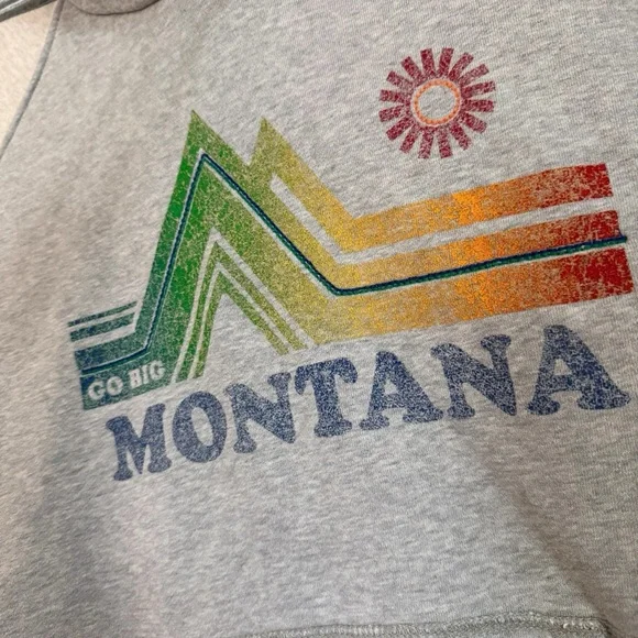 Vintage American Eagle “Go Big Montana” hoodie with embroidery - Picture 5 of 8